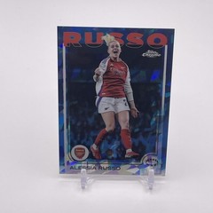 ALESSIA RUSSO Arsenal 2024-25 TOPPS CHROME UEFA WOMEN&rsquo;S SAPPHIRE VARIATION