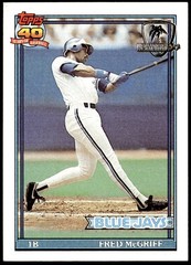 1991 Topps #140 Fred McGriff Desert Shield F5