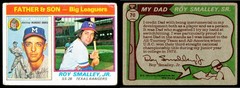 1976 Topps Father & Son #70 Roy Smalley, Sr. / Roy Smalley, Jr. Rangers PO