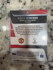 2025-26 Topps Chrome UEFA Women&rsquo;s UWCL Hinata Miyazawa Aqua Wave /199