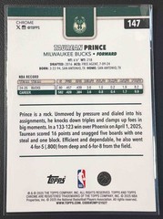 2025-26 Topps Chrome Taurean Prince #147 Magenta Refractor 73/399 Bucks