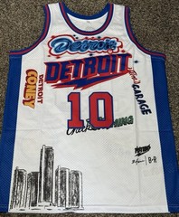 NEW Dennis Rodman City Jersey Sewn Large Stitched #10 Mens