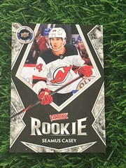 2025 Upper Deck National Hockey Card Day Victory Black Rookie Seamus Casey #V12