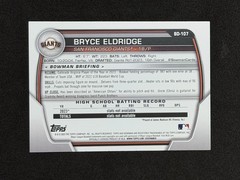2023 Bowman Draft – Bryce Eldridge 1st Bowman Base Paper #BD-107