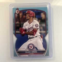Elijah Green 2023 Bowman Draft Sky Blue BD-15 405/499 Nationals