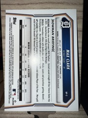 Max Clark 2026 Bowman Blue Parallel Numbered /150 Detroit Tigers Prospect Card