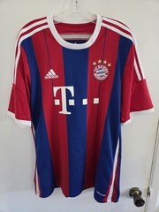 BAYERN MUNICH 2014 2015 Home Football Shirt Soccer Jersey Adidas Sz L