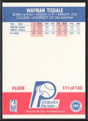 Wayman Tisdale 1987-88 Fleer #111 Indiana Pacers