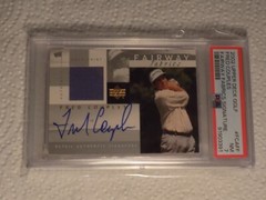 Fred Couples PSA 7 NM 2002 Upper Deck Fairway Fabrics Autograph #FC-AFF (POP. 1)