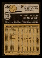 1973 Topps Baseball #126 Jim Brewer EX/MT *d13