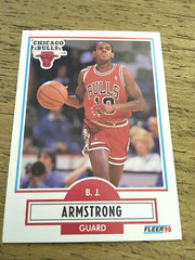 B.J. Armstrong Bulls 1990-91 Fleer #22