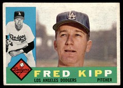 1960 Topps Fred Kipp #202 Los Angeles Dodgers