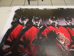 FLORIDA PANTHERS CANVAS PRINT 36&Prime;X24&Prime; WE SEE RED KULIKOV JOVANOVSKI NHL MAN CAVE