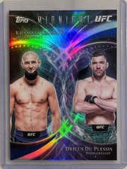 2026 Topps Midnight UFC Khamzat Chimaev Dricus Du Plessis Celestial Combos #CC-8