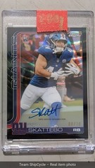 2025 Topps Chrome Cam Skattebo Autograph Black Prizm 10 Giants RC G2U