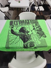 Vintage 1990 WWF Titan Sports ULTIMATE WARRIOR Wall Hanging Banner Flag 40×44
