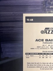 Topps Chrome Silver Pack Ace Bailey Rookie TC-AB Utah Jazz Basketball