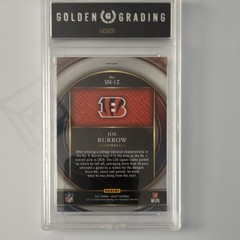 Panini Select 2021 Joe Burrow Select Numbers #SN-12 Silver Bengals GG 10