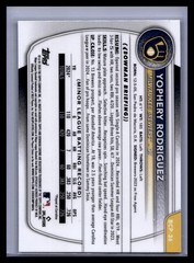 2025 Bowman – Yophery Rodriguez #BCP-36 Reptilian Refractor