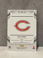 2025 Panini PhotoGenic Snapshot Signatures Bronze Cole Kmet