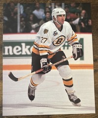 NHL Boston Bruins STEVE LEACH #24 Game Sports Action Color 8 x 10 Photo Picture