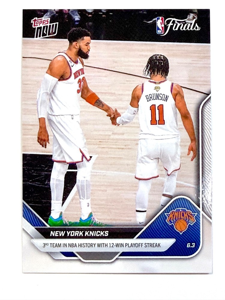 2025-26 NBA Topps Now NEW YORK KNICKS #328 Finals