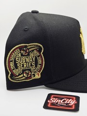 New Era NY Yankees Subway Series Black Gold Rose 🌹 9Fifty A-Frame Snapback Hat