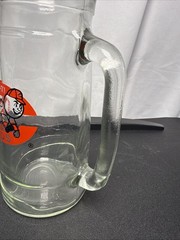 Vintage Cincinnati Reds Beer Glass Cup Souvenir 7 inches Tall Stein