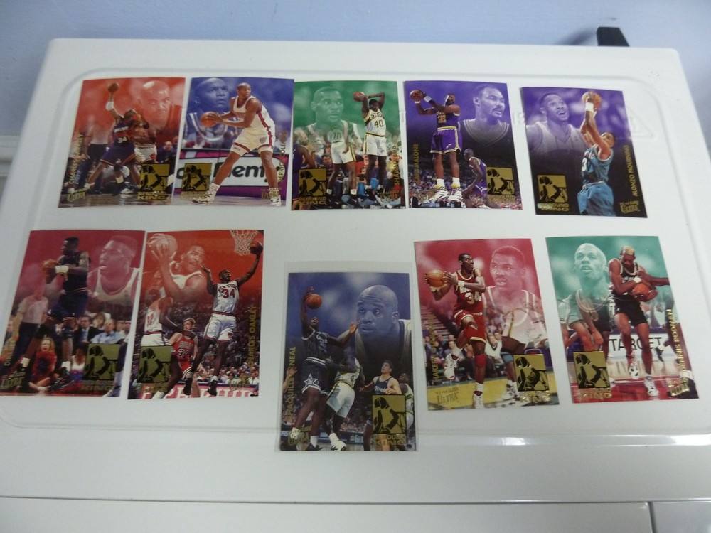 1993-94 Fleer Ultra Rebound Kings Basketball Complete Set 1-10 Shaquille O&rsquo;Neal