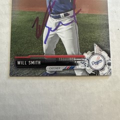 WILL SMITH SIGNED 2017 BOWMAN DRAFT CARD # BD-116 LOS ANGELES DODGERS