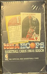 1990-91 NBA Hoops Sealed Box Michael Jordan Cover David Robinson RC Great Seal