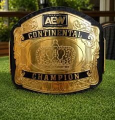 AEW Continental Championship Belt Replica 2mm brass Adult size