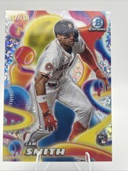 2025 Bowman Chrome Cam Smith Melt Mashers Mini Diamond 057/150 RC Astros