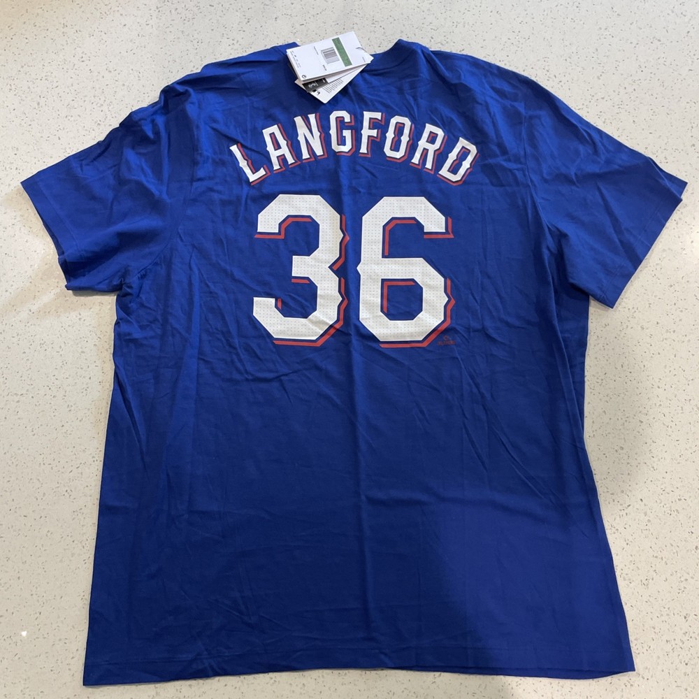 MLB Texas Rangers Langford #36 Nike Tee Adult XL Team Shirt NWT