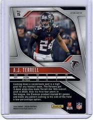 Atlanta Falcons A.J. TERRELL 2024 Prizm PRIZMS RED WHITE and BLUE Football Card