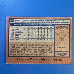 1978 Topps – Mark Fidrych #45