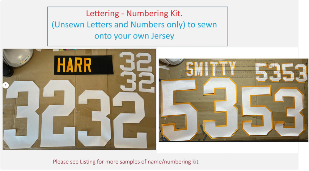 Hamilton (Any Team/League) Name Number UNSEWN Kit for FOOTBALL Jersey READ DESC