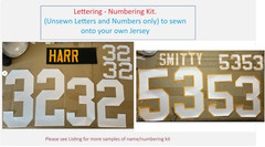 Hamilton (Any Team/League) Name Number UNSEWN Kit for FOOTBALL Jersey READ DESC
