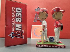 Mike Trout Los Angeles Angels MLB 2017 SGA Double Bobblehead NIB Dual MVP