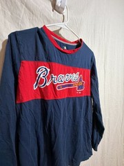 Fanatics Atlanta Braves Navy and Red Long Sleeve T-Shirt