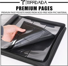 Top Loader Binder for Cards, 9 Pocket, Holds Up to 360 Toploaders with Ringless