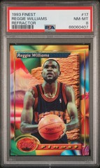 1993 Finest Basketball Reggie Williams #17 Refractor PSA 8