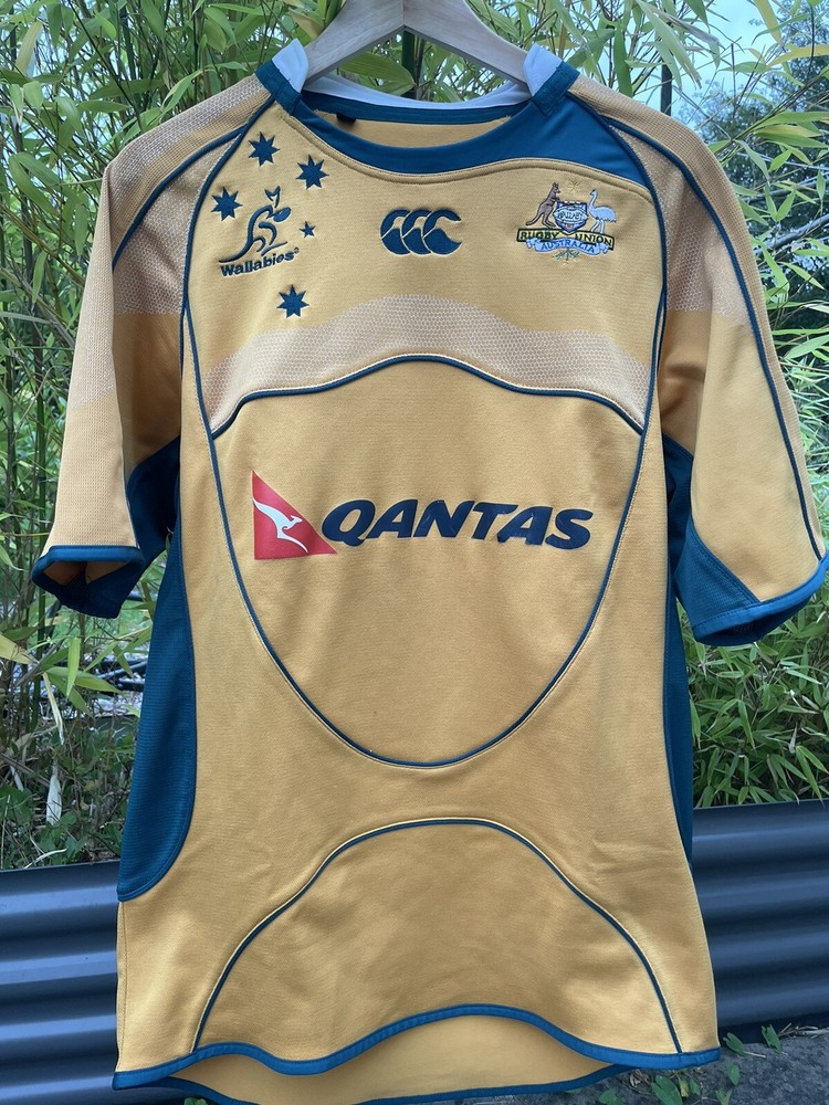 CANTERBURY MEN&rsquo;S RUGBY UNION AUSTRALIA WALLABIES 2007/2009 SHIRT JERSEY SIZE M
