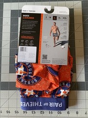 Houston Astros Pair of 2 Men&rsquo;s Large (34-36) Boxer-Briefs