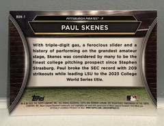 2023 Bowman Draft Bowman Draft Night Paul Skenes #BDN-7 (RC)