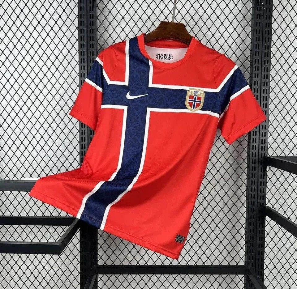BIG SALE! Norway 2026 Home Soccer Jersey Football Shirt Fan Version Unisex S-5XL