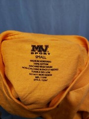 Villanova University Wildcats 1842 Adult Small Orange TShirt