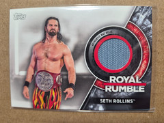 Topps 2018 WWE Then Now Forever Seth Rollins Royal Rumble Mat Relic MRRR-SR /299