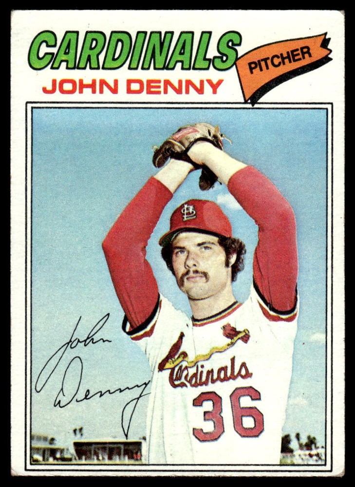John Denny 1977 Topps #541 St. Louis Cardinals