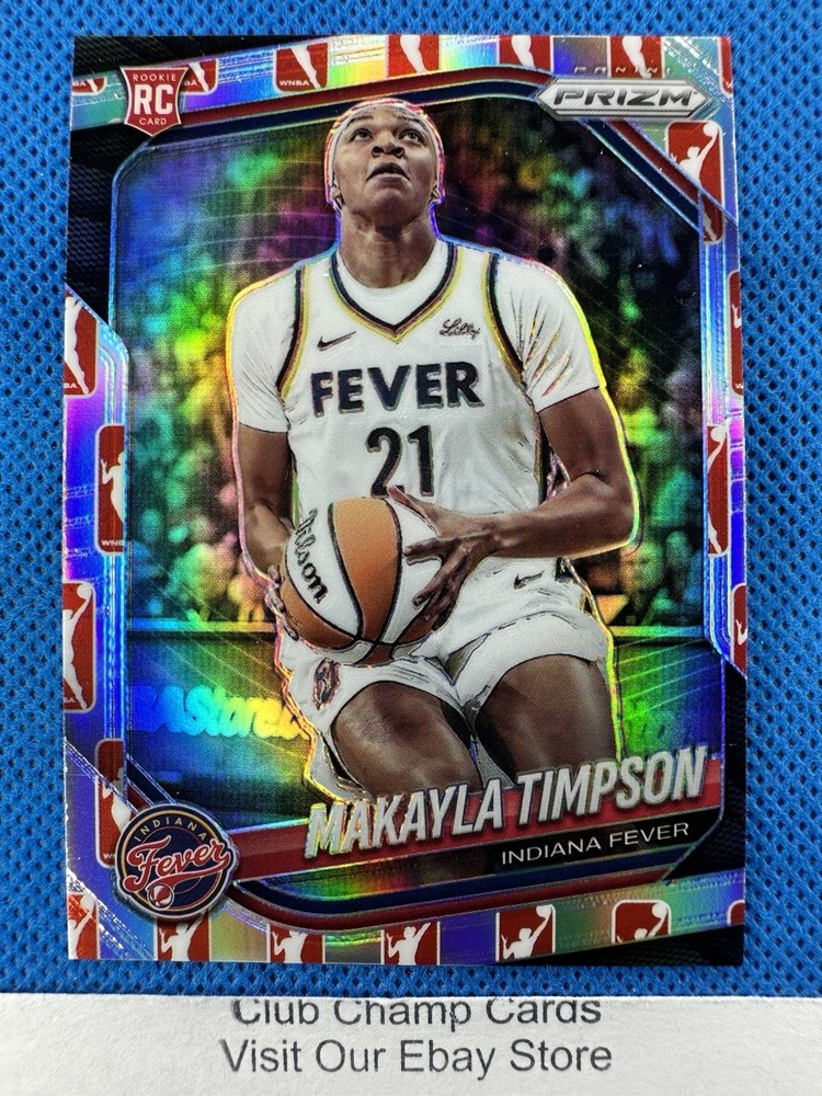 2025 #14 Makayla Timpson Panini Prizm Logo Prizm Fever RC